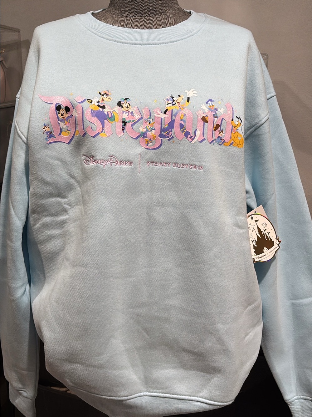 Stoney Clover Lane x Disneyland Mickey & Friends Crewneck Sweatshirt - NWT!!